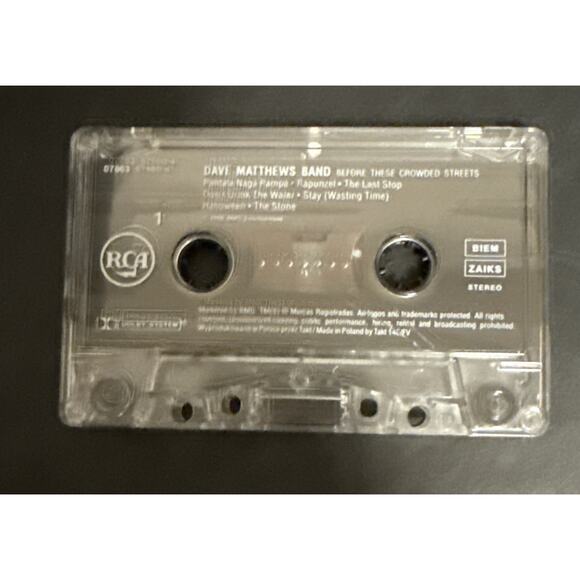 Before These Crowded Streets Dave Matthews Band Cassette Holographic Label 1998 - Picture 5 of 7